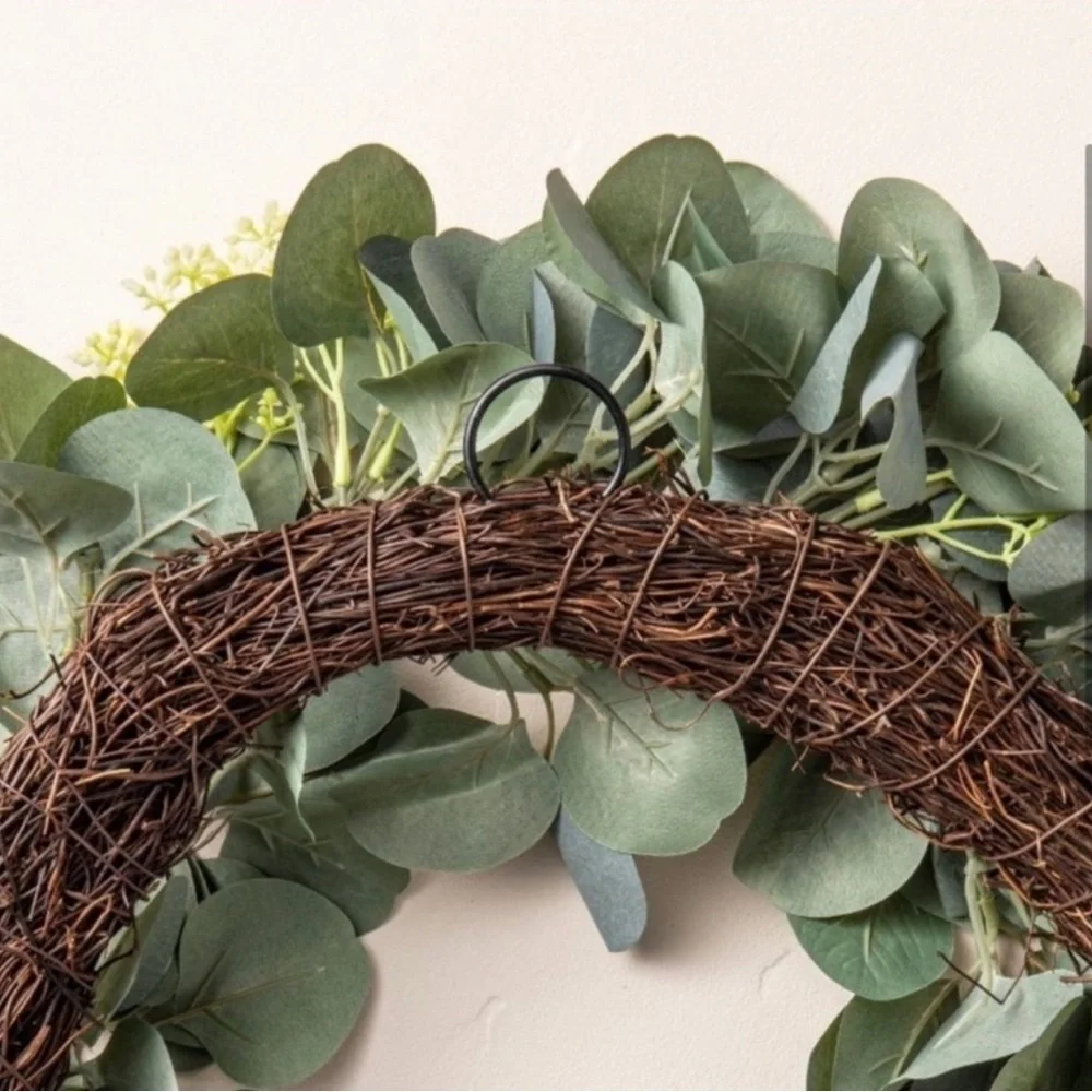 20” Artificial Eucalyptus Berry Wreath - Hearth & Hand with Magnolia